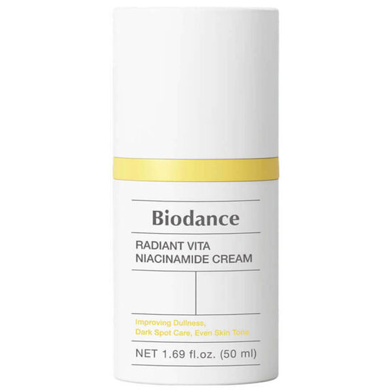 Izgaismojošs krēms ar 5% niacinamīdu ādas mirdzumam Biodance Radiant Vita Niacinamide Cream